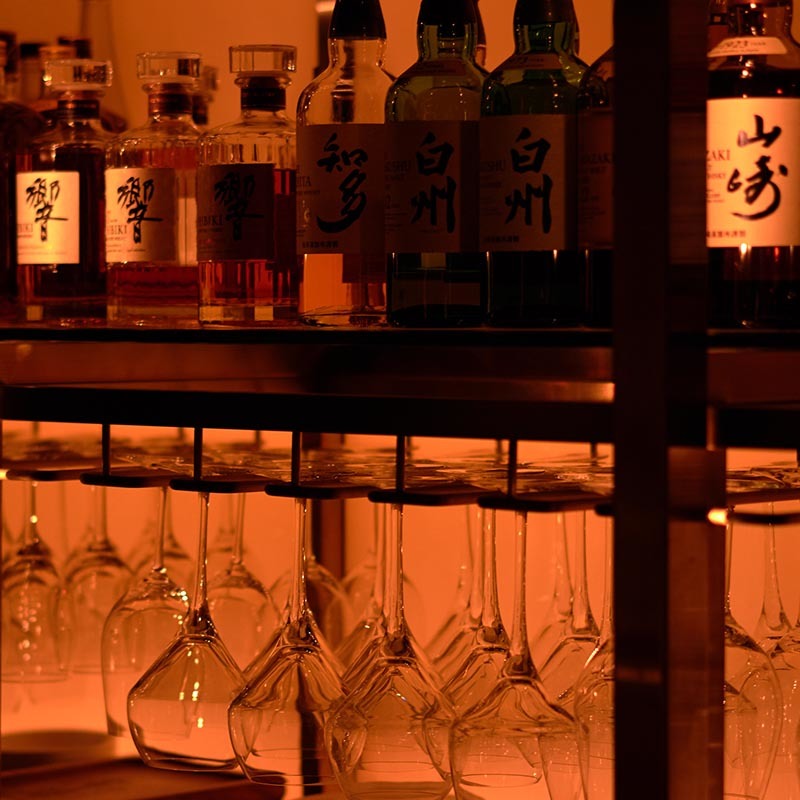 ウイスキーとグラス